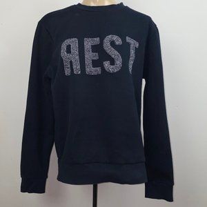 Em Polham "REST" Sweatshirt, Size L